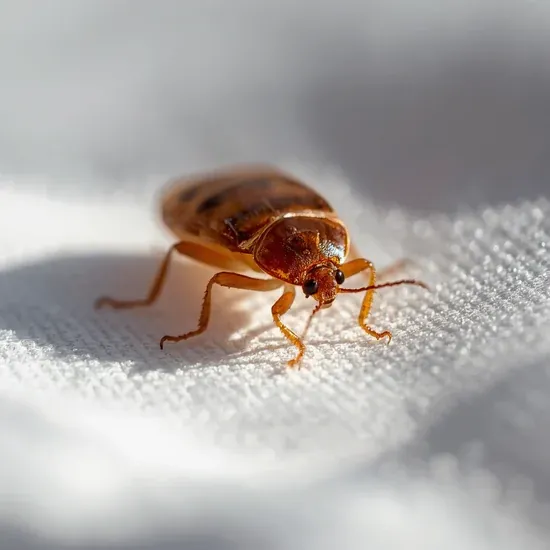 Bettwanze Makroaufnahme zur Erkennung der Parasiten